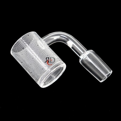 QUARTZ BANGER HEXAGON POLY 90-DEGREES 14MM - QBP10-90-14MM 1CT
